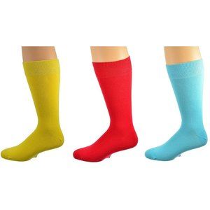 Men's Crew Cotton Seamless Toe 3 Pair Socks